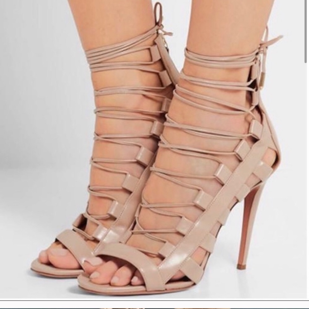 Aquazzura-Amazon cage sandal